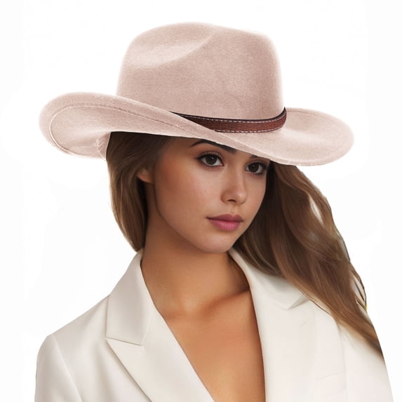 Sun-Ready Western Hat for Men and Women Classic Cattleman Style with Wide/Short Brim for Beach and Outdoor Adventures Yellow