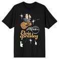 thumbnail image 1 of Sun Records Elvis Presley Vintage Art Crew Neck Short Sleeve Men's Black T-shirt-Small, 1 of 7