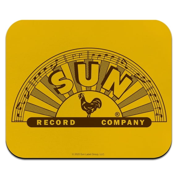 Sun Records Half Logo Low Profile Thin Mouse Pad Mousepad