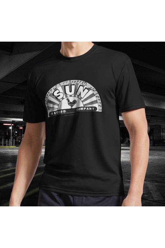 Sun Records Logo Active Size Mode American T-Shirt