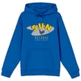 thumbnail image 1 of Sun Records Logo Long Sleeve Royal Blue Adult Hooded Sweatshirt-Large, 1 of 4
