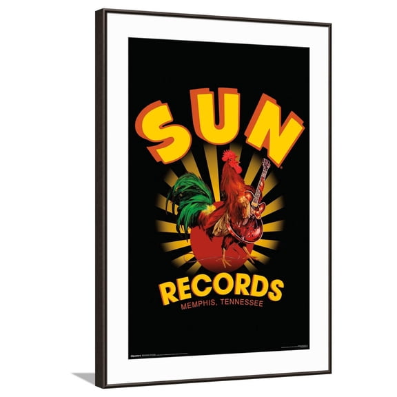 Sun Records - Rockin' Rooster Canvas Wall Poster, 22.375" x 34"