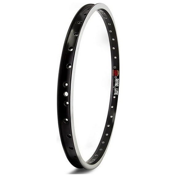 Sun Ringle Rhyno Lite 20" Rim, 36H, Schrader, Machined Sidewall, Black/Silver