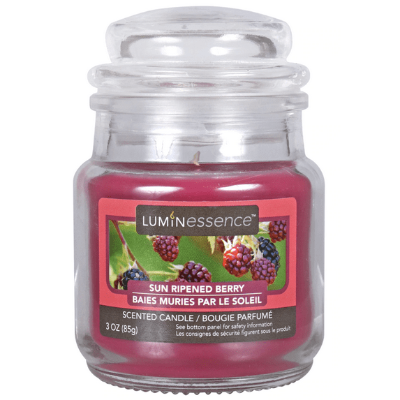 Sun Ripened Berry Jar Candle, 3 oz for Home Candle Gift, Jar Candle for Home Decorative - 4 Pack