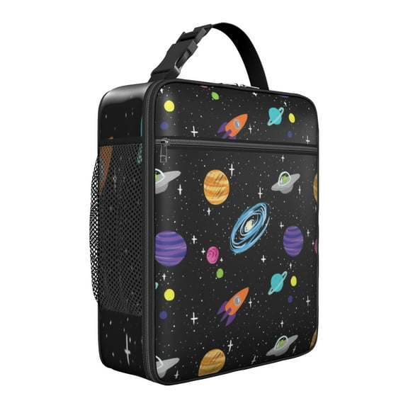 Sun Rocket Nebula Lunch Bag – Space Alien Spacecraft Galaxy Insulated Thermal Food Container Tote