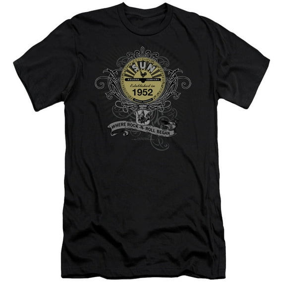 Sun Rockin Scrolls S/S Adult 30/1 T-Shirt Black