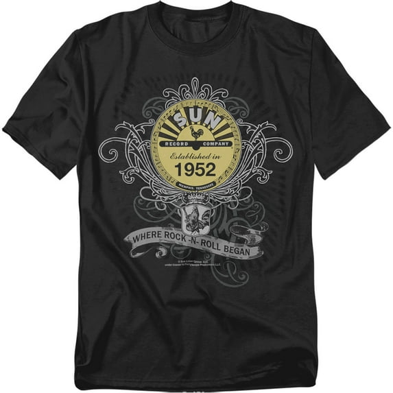 Sun T-Shirt Rockin Scrolls Unisex Graphic Tee For Men & Women