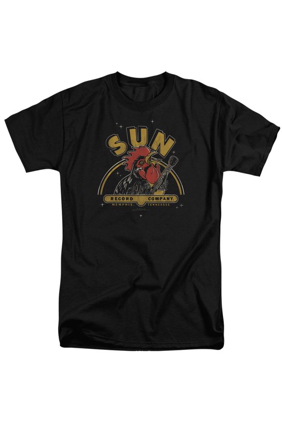 Sun Rocking Rooster S/S Adult Tall Black