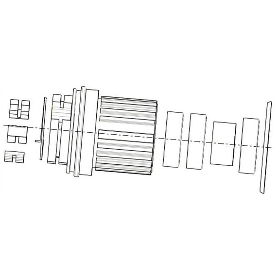 Sun SRC/SRX Freehub Body Kit - Micro Spline, Aluminum