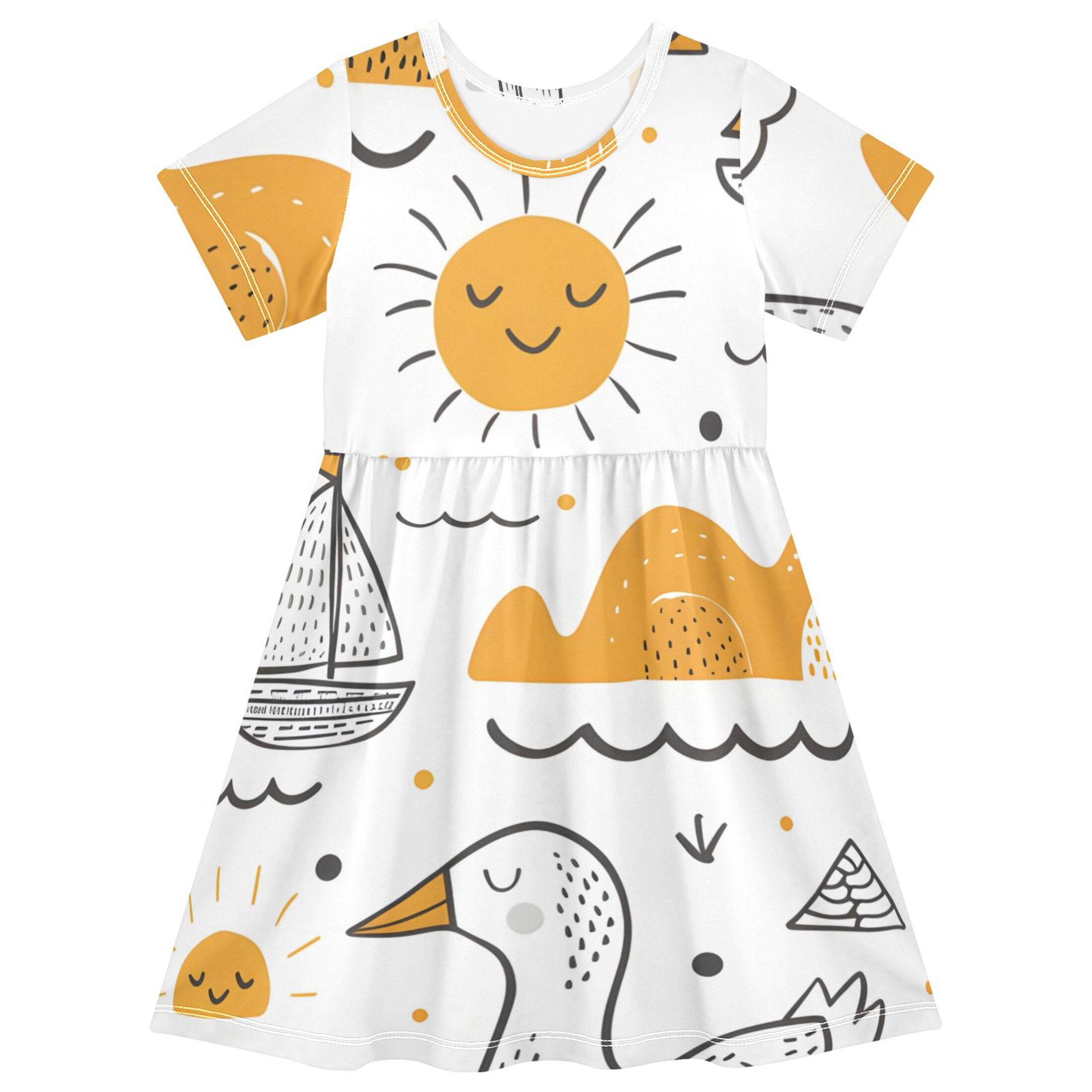 Girls Sailboat Shift Sundress main image 1