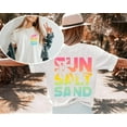 thumbnail image 1 of Sun Salt Sand Shirt, Beach Life Shirt, Beach Lover Giftful, Summer Apparel, Sun Salt Sand Tee, Beachy Palm Tree Apparel, Sun Salt Sand Palm, 1 of 5