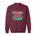 thumbnail image 1 of Sun Salt Sand Summer Beach Palm Trees Vacation Graphic Sweatshirt, for men & women, up to size 5XL, 1 of 3