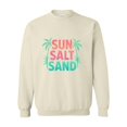 thumbnail image 1 of Sun Salt Sand Summer Beach Palm Trees Vacation Graphic Sweatshirt, for men & women, up to size 5XL, 1 of 3
