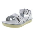 thumbnail image 1 of Sun-San Girls Water-Friendly Footbed Sandals, White, 5, 1 of 2