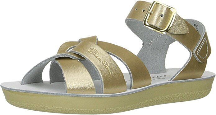 Salt Water Sandals by Hoy Shoe Sun-San Swimmer - Gold - Little Kid 13 -