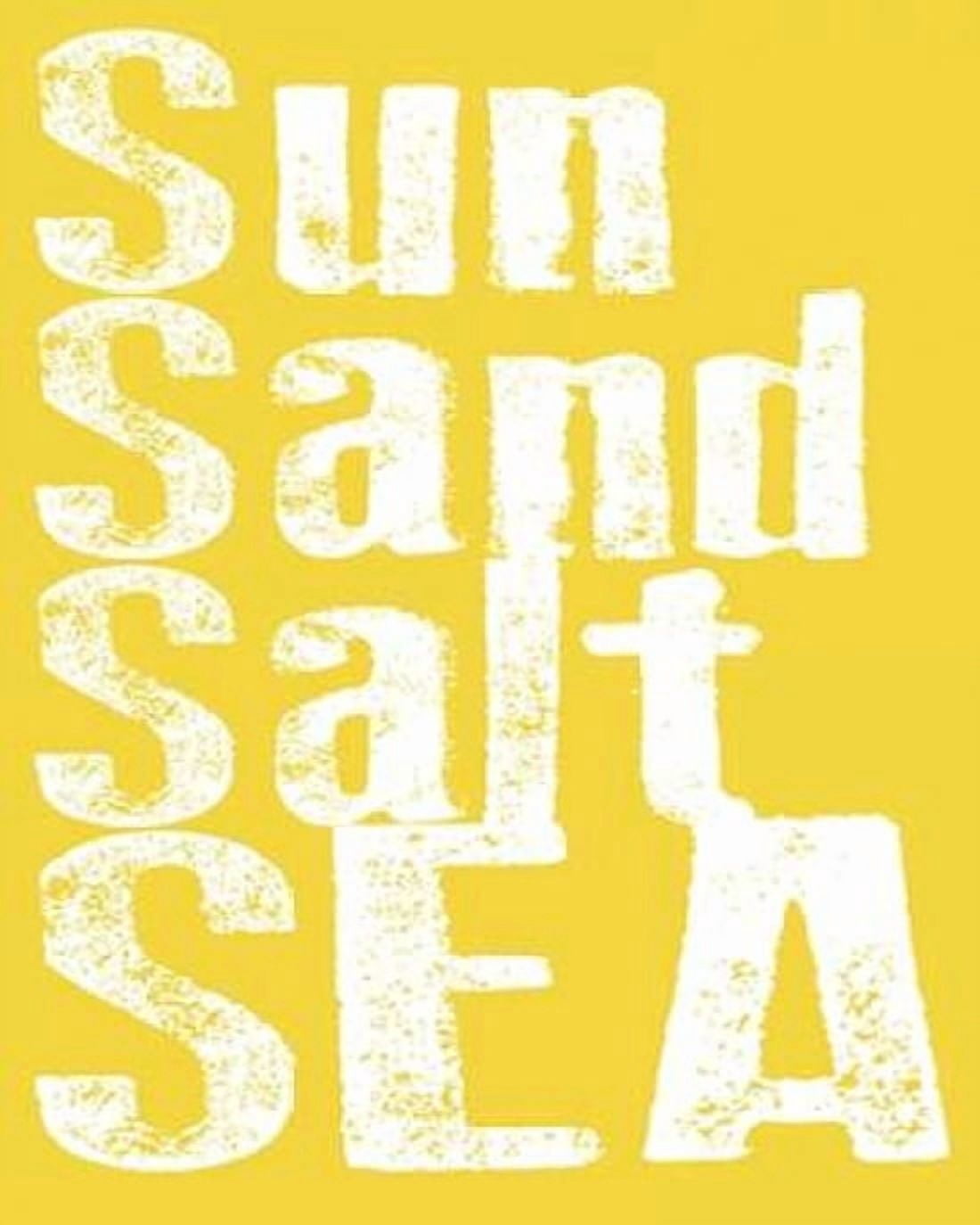 Sun Sand Salt Sea - Yellow Canvas Art - Alli Rogosich (24 x 30)