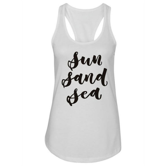 Sun, Sand, Sea. Tank Women -Image by Shutterstock, Female Large