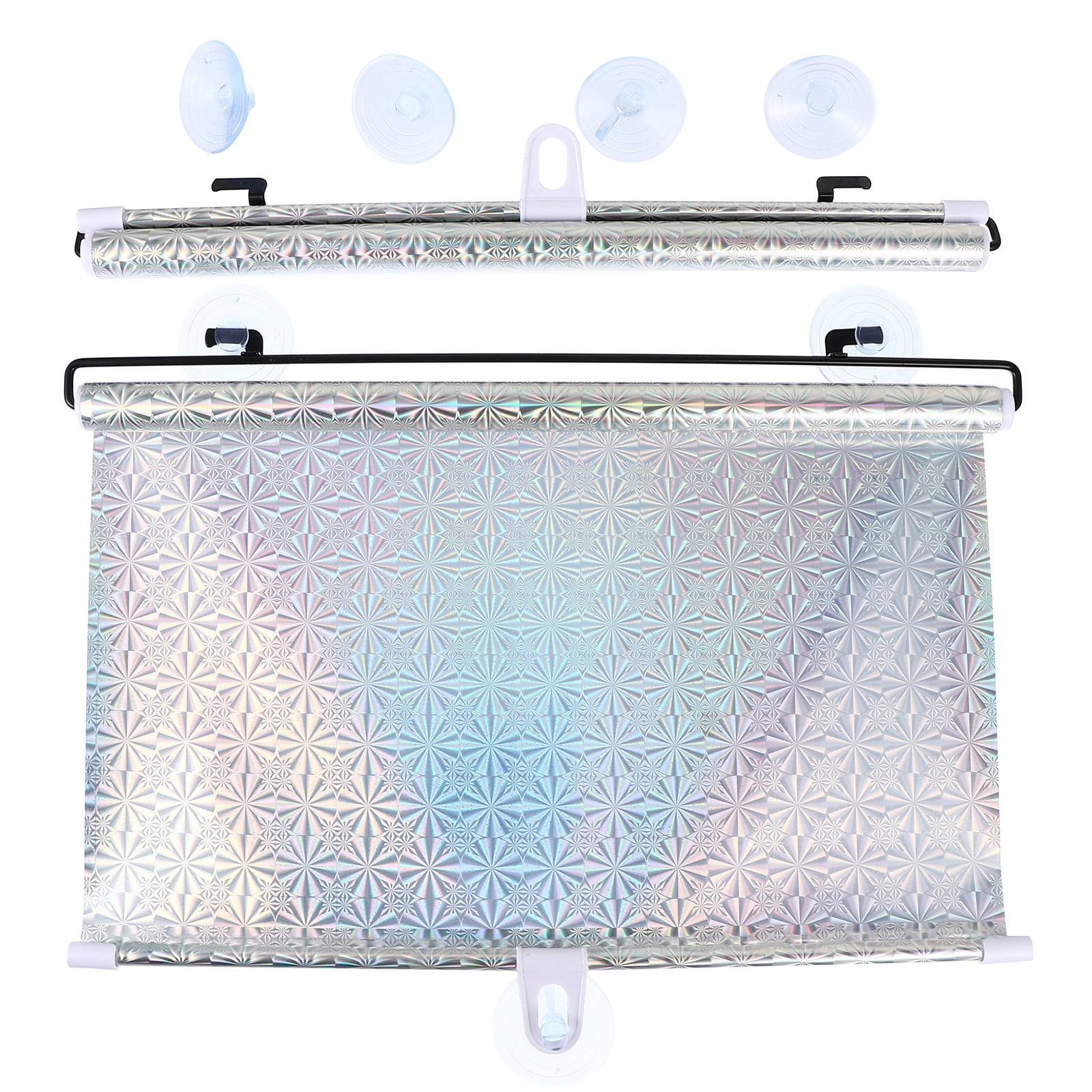 Sun Shade Baby 2 Pcs Telescopic Pvc for Car Windshield Roller Curtains