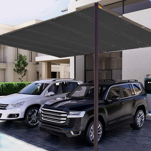 Sun Shade Cloth | Reinforced Mesh Sunblock Netting for Patio, Garden & Kennel | UV Protection Shade Sail with Stripe Reinforcement | HDPE Fabric for Outdoor Shade & Sun Shelter