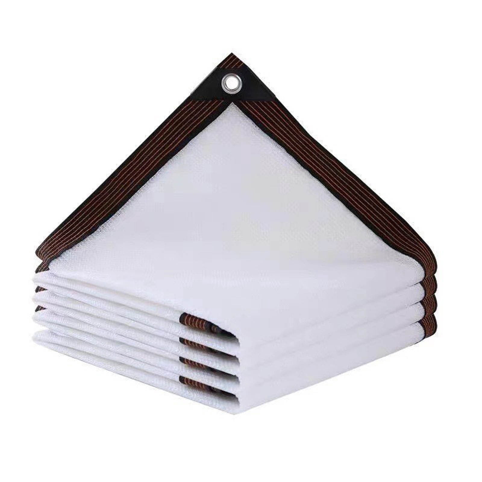 Sun Shade Cloth for Summer - 6.5x6.5 FT Shade Fabric for Backyard, Deck, Patio, and Garden - Outdoor Garden Shade Cover for and Outdoor Activities (White)