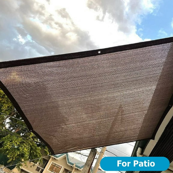 Sun Shade Cloth with Grommets, 8' x 10' Pergola Replacement Shade Cover Canopy Privacy Screen for Outdoor Patio Garden