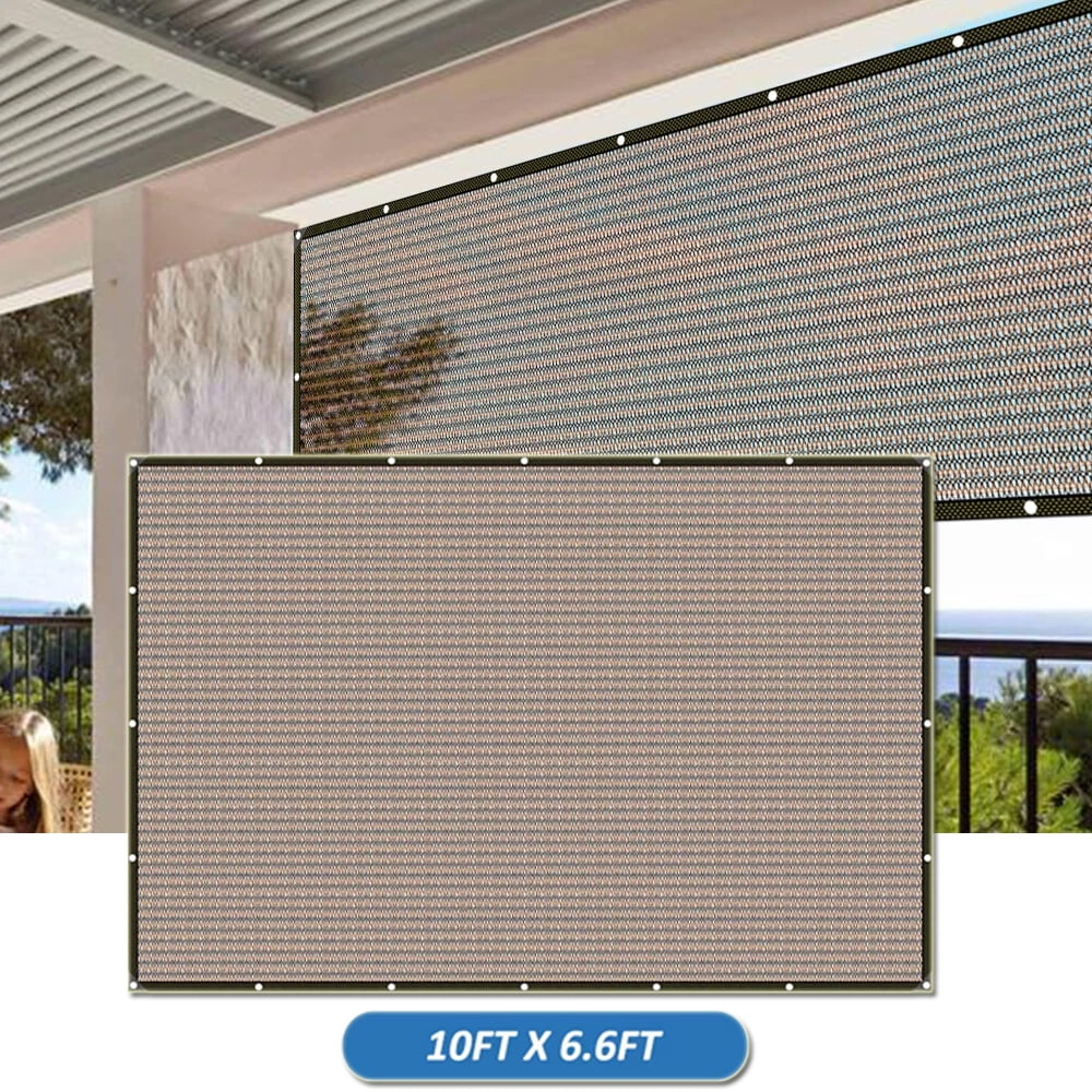 Sun Shade Cloth with Grommets, Privacy Screen Pergola Mesh Cover,  90% UV Protection for Outdoor Canopy Patio Garden