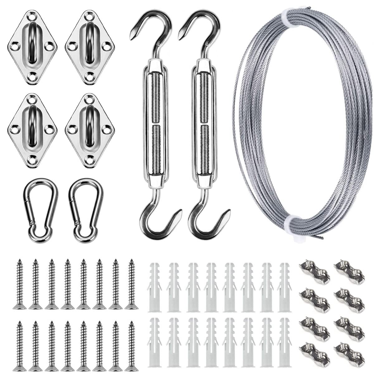 Sun Shade Hardware Kit EC36 for Rectangle and Square Sun Shade Sails