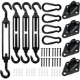 thumbnail image 1 of Sun Shade Sail Hardware Kit, 304 Stainless Steel for Triangle/Square/Rectangle Canopy, Heavy Duty Wind-Resistant Garden Patio Awning Accessories D, 1 of 5