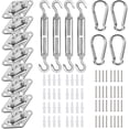 thumbnail image 1 of Sun Shade Kit Shade Sail Hardware Kit Shade Sail Installation Kit for Shade Canopy Shade Awning 44PCS, Sun Shade Kit Hardware D, 1 of 5