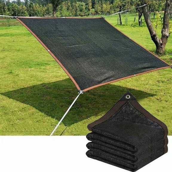 Sun Shade Net for Outdoor Areas, UV Protection & Heat Insulation, High-Density Polyethylene Material, Tear Resistant & Weatherproof Mesh Tarp, Breathable Sun Blocker for Gardens,