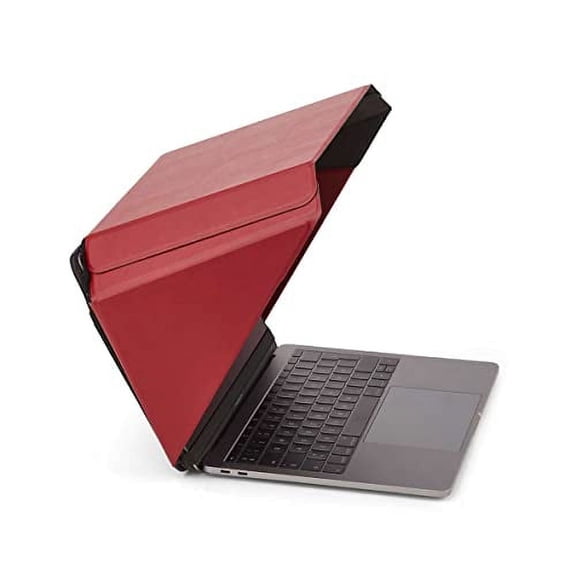Sun Shade and Privacy Lux Hood for 15"/16" laptop (please check measurement chart) | Red | Eco-Friendly Materials | Glare Reduction | Heat Resistant | Foldable/Portable | Patent no. D790551