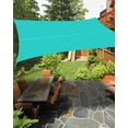 thumbnail image 1 of Sun Shade Sail 12x16Ft Aqua Green Solid Color Uv Block Sunshade Canopy Outdoor Shade Cover Rectangle Shade Cloth For Patio Garden Yard Deck Pergola, 1 of 6