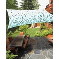 thumbnail image 1 of Sun Shade Sail 12x16Ft Teal Gradient Geometic Pattern Uv Block Sunshade Canopy Outdoor Shade Cover Rectangle Shade Cloth For Patio Garden Yard Deck Pergola, 1 of 6
