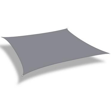 Sun Shade Sail 13' x 10' Sand Rectangle Canopy UV Block Cover for Outdoor Patio Backyard Garden Waterproof Beige