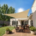 thumbnail image 1 of Sun Shade Sail 14' x 23' Rectangle, Hdpe Fabric | 95% UV Block, SHADEWIZ Permeable Sunshade for Backyard Yard Deck Patio Garden Outdoor, Sand, Custom Size, 1 of 8