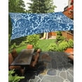 thumbnail image 1 of Sun Shade Sail 14x18Ft Summer Gradient Dark Blue Ocean Coral Coastal Uv Block Sunshade Canopy Outdoor Shade Cover Rectangle Shade Cloth For Patio Garden Yard Deck Pergola, 1 of 6