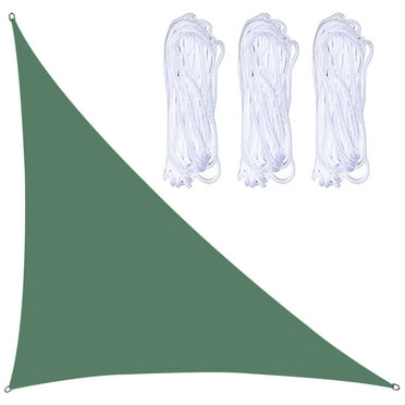 Sun Shade Sail 157.48 x 157.48 x 224.41In Right Triangle Canopy Waterproof Shade Cloth UV Block Durable Awning Canopy Outdoor Garden Backyard