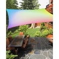 thumbnail image 1 of Sun Shade Sail 6.5x10Ft Spring Abstract Colorful Gradient Texture Uv Block Sunshade Canopy Outdoor Shade Cover Rectangle Shade Cloth For Patio Garden Yard Deck Pergola, 1 of 6