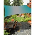 thumbnail image 1 of Sun Shade Sail 6.5x10Ft Turquoise and Grey Gradient Uv Block Sunshade Canopy Outdoor Shade Cover Rectangle Shade Cloth For Patio Garden Yard Deck Pergola, 1 of 6