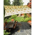 thumbnail image 1 of Sun Shade Sail 6.5x10Ft Vintage Flowers Yellow Daisy Burlap Uv Block Sunshade Canopy Outdoor Shade Cover Rectangle Shade Cloth For Patio Garden Yard Deck Pergola, 1 of 6