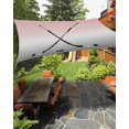 thumbnail image 1 of Sun Shade Sail 8'x10' Hockey Player Rectangle Sun Shade Sails Canopy Waterproof Sports Ground Ombre Grey Pink Outdoor Sunshades Sand UV Block Cover Shades Cloth for Patio Backyard Garden Deck Porch, 1 of 9