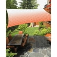 thumbnail image 1 of Sun Shade Sail 8x10Ft Orange White Ombre Geometric Trellis Morrocan Uv Block Sunshade Canopy Outdoor Shade Cover Rectangle Shade Cloth For Patio Garden Yard Deck Pergola, 1 of 6