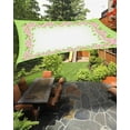 thumbnail image 1 of Sun Shade Sail 8x10Ft Spring Cherry Blossoms Pattern Green Background Uv Block Sunshade Canopy Outdoor Shade Cover Rectangle Shade Cloth For Patio Garden Yard Deck Pergola, 1 of 6