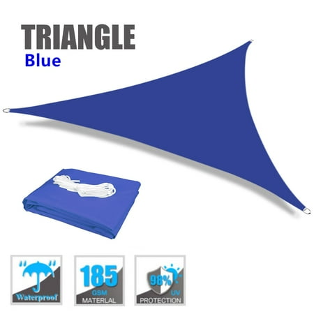 Sun Shade Sail Canopy 11'8"x11'8"x11'8", 185GSM Fabric Permeable Pergolas Top Cover, for Outdoor Patio Lawn Garden Backyard Awning