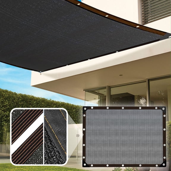 Sun Shade Sail Canopy for Patio Garden and Pool, 420D Waterproof UV Block Sunshade Awning with D Rings for Backyard Deck Porch Carport