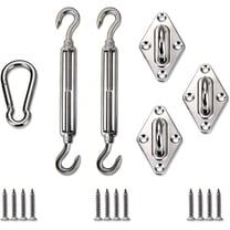 Sun Shade Sail Hardware Kit - 8 Inches - Super Heavy Duty - for Triangle Sun Shade Sail B