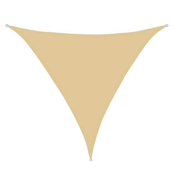 Sun Shade Sail Oxford Fabric Canopy in Sand Triangle for Patio Garden, Camping and Picnic, 2x2x2m-yellow&2x2x2m