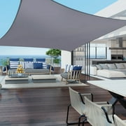 Sun Shade Sail Rectangle 6.5/10/12/13/16FT Waterproof Outdoor Garden Patio Party Sunscreen Awning Canopy 98% UV Block With Free Rope