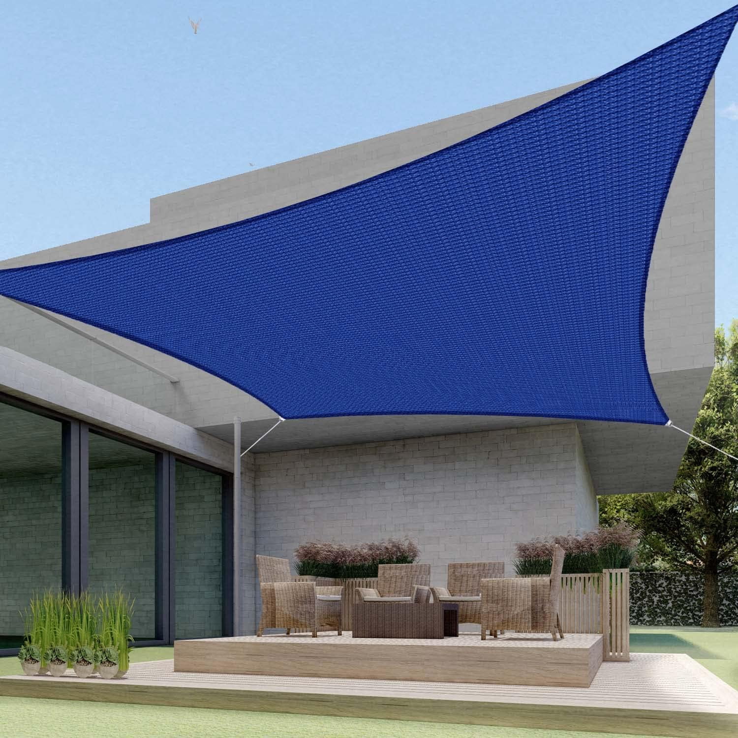 Rectangular Mist Canopy Sun Shade Sail Rectangle Canopy Cover for Outdoor Patio Pergola ...
