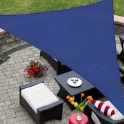Sun Shade Sail Triangle, 185GSM Shade Sails UV Block Canopy for Patio Backyard Lawn Garden Outdoor Activities (Blue, 10' x 10' x 10')